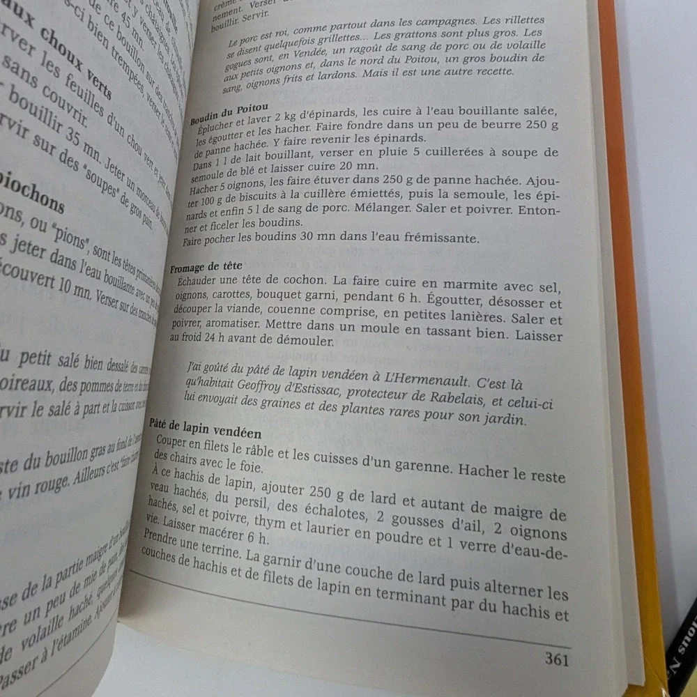 1200 Recettes Regionales French Cookbook Robert-Jean Courtine‎ 1998